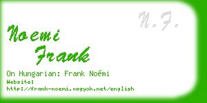 noemi frank business card
